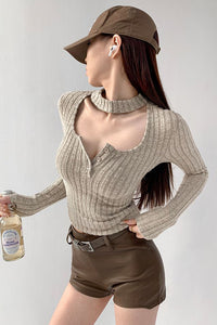Fashion Women Long Sleeve Top Sweater