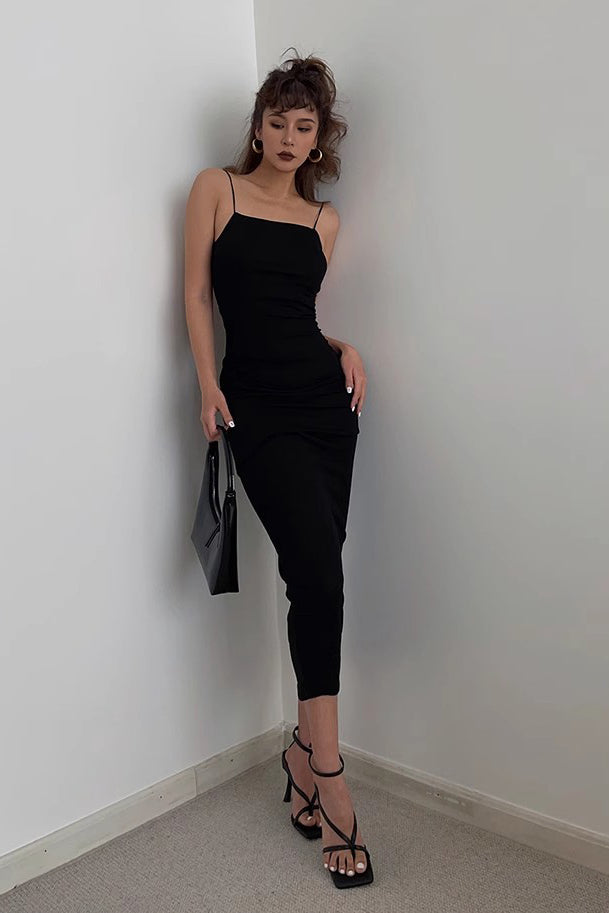 Women's Sleeveless Crisscross Back Bodycon Dress