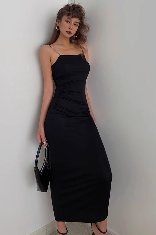 Women's Sleeveless Crisscross Back Bodycon Dress