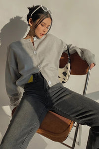 Women's Open Front Cardigan Sweaters Fashion Buttoned Front Outwear Coat