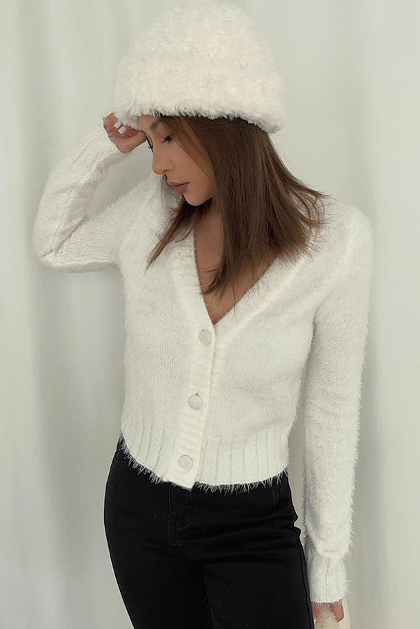 Women's Long Sleeve Wrap V-Neck Sweater