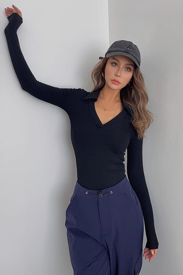 Women's Wrap V-Neck Sweaters Fashion Knit Outwear