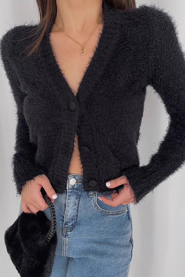 Women's Long Sleeve Wrap V-Neck Sweater