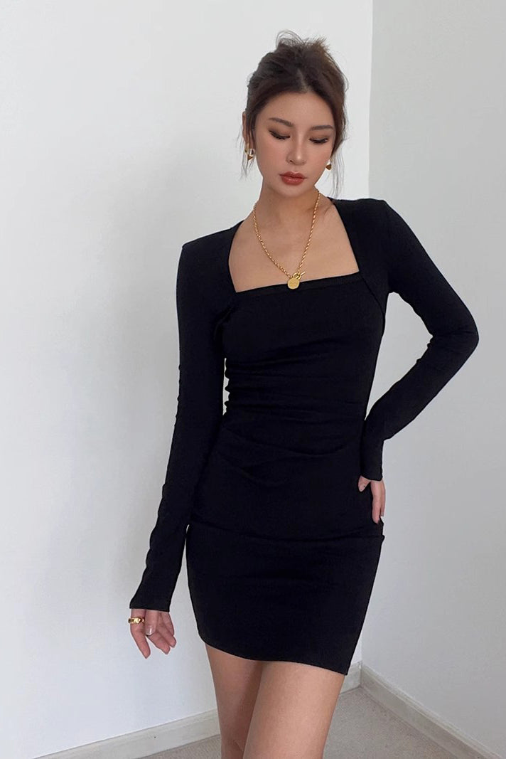 Women's Scoop Neck Sexy Bodycon Dress