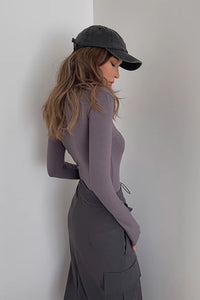 Women's Wrap V-Neck Sweaters Fashion Knit Outwear