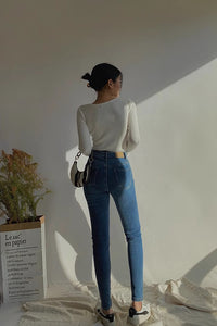 Women's CrissCross Front Lonng Sleeve Tops Shirt