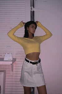 Women's Fashion Rib-knit Wrap V Neck Sweater