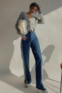 Women's Long Sleeve Cable Knit Button Cardigan Sweater Open Front Outwear Coat