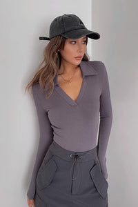 Women's Wrap V-Neck Sweaters Fashion Knit Outwear