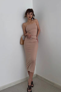 Women's Sleeveless Crisscross Back Bodycon Dress