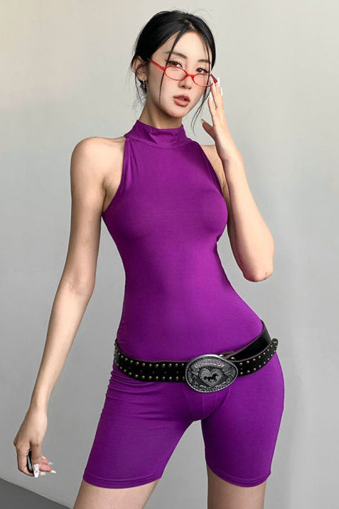 Sexy Women Sleeveless Tight Bodysuit