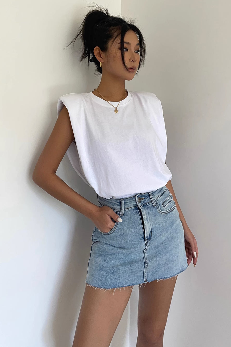 Solid Sleeveless Blouse Tops