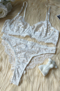 Women Sexy Gauze Lace Underwear Lingerie Set