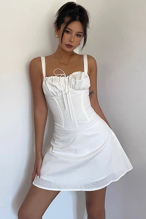 Sexy Lace Up Chest Strap Dress