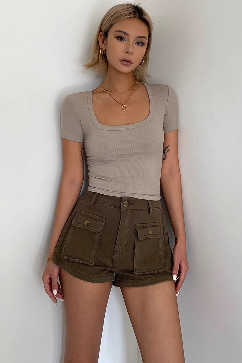 Casual High Waisted Shorts