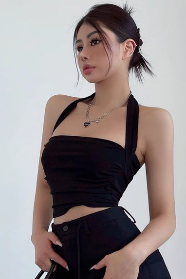 Sexy Halter Strap Backless Top