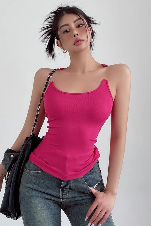 Invisible Fishline Strap Camisole Sleeveless Top