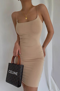 Sexy S Curve Wrapped Hip Strap Dress