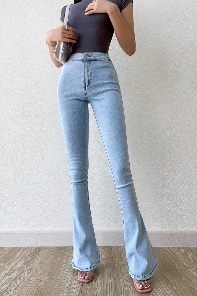 Fashion High Waist Slim Fit Pants Jeans