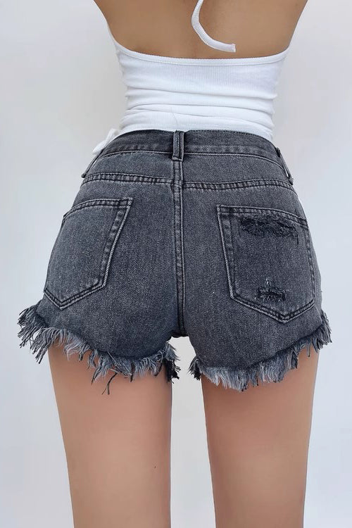 Fashion Ripped Denim Shorts