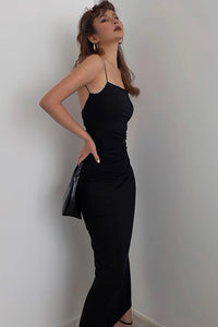 Sexy Backless Strap Wrapped Hip Dress