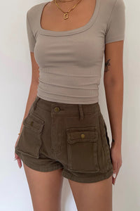Casual High Waisted Shorts