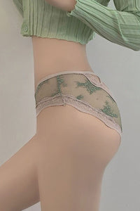 Sexy Women Lace Gauze Underpant Brief Panty