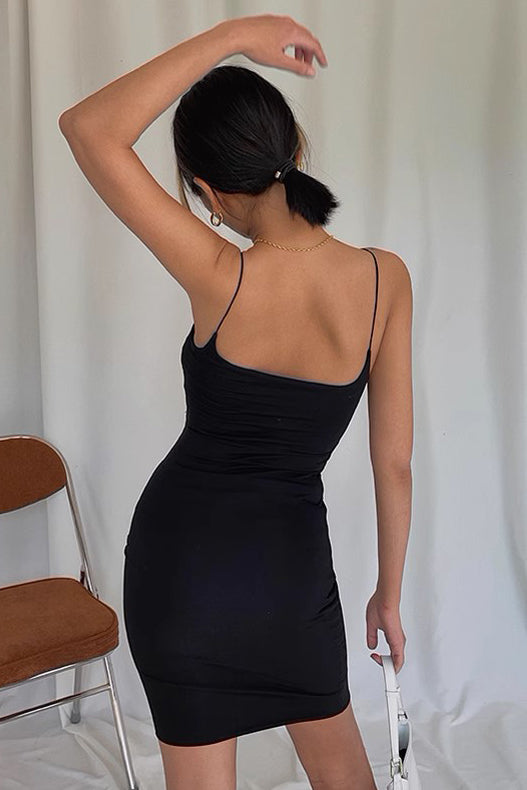 Sexy S Curve Wrapped Hip Strap Dress