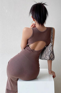 Sexy Backless Tight Wrapped Hip Dress