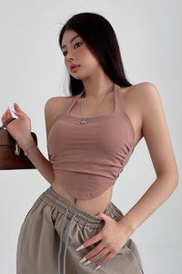 Hanging Neck Strap Small Tank Top Thin Fit Top