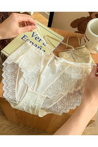 Sexy Women Lace Gauze Underpant Brief Panty