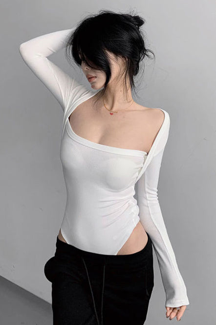 Sexy Women Long Sleeve Bodysuit