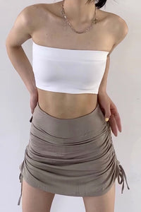 Solid Cut Out Tube Top