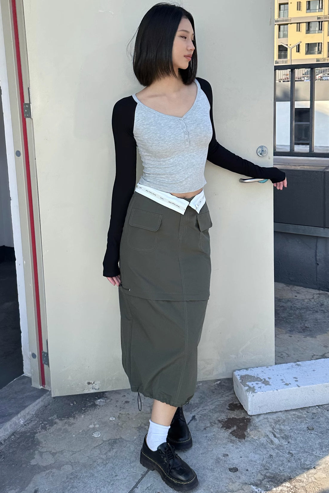 2-in-1 Detachable Pocket Long or Short Skirt