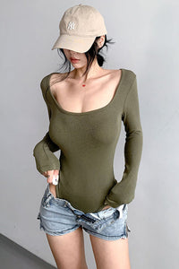 Fashion Women Long Sleeve Tight Bodysuit