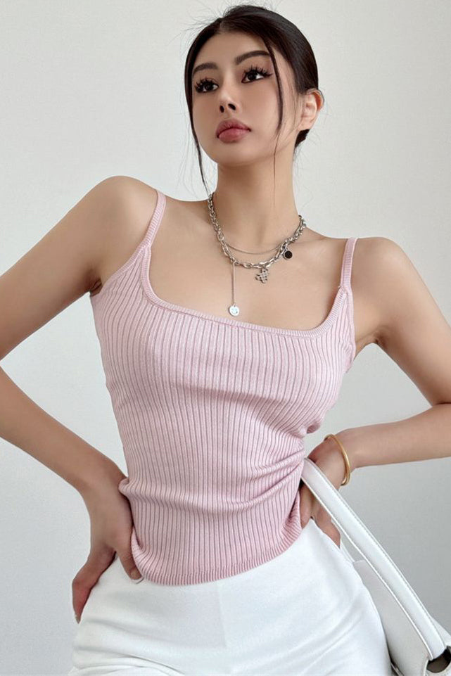 Fashion Women Tight Knit Strap Vest Tank Top