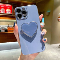 3D Holder Phone Case for IPhone 11 12 13 14 15 Soft Cover Camera Protection Fundas