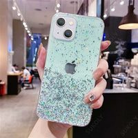 Compatible with iPhone Case Women Girls Shiny Glitter Sparkle Bling Diamond Cute Phone Cases
