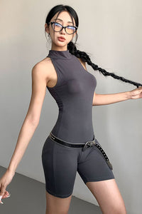 Sexy Women Sleeveless Tight Bodysuit