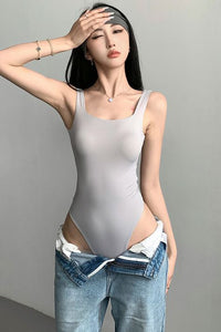 Fashion Women Bodycon Sleeveless Bodysuit Swimsuit