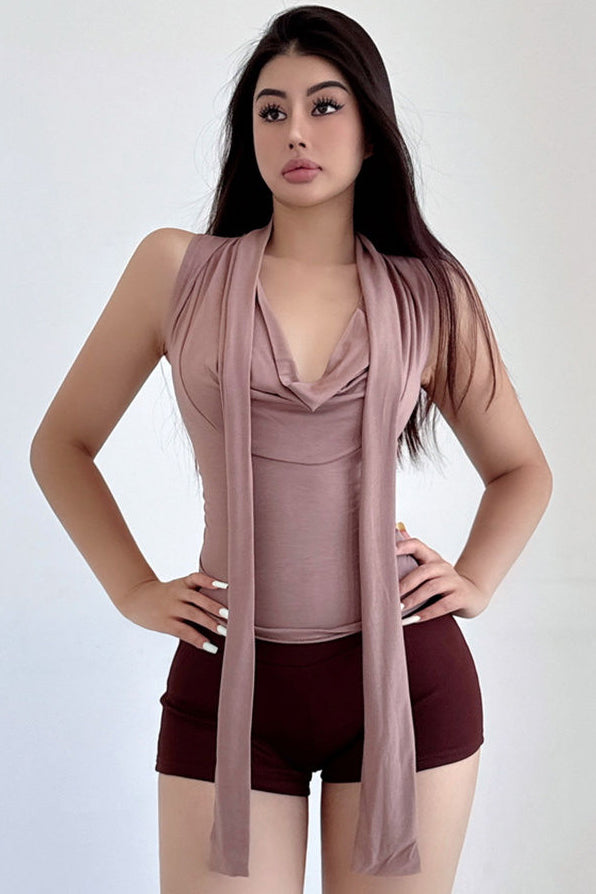 Women Fashion Ruffle Sleeveless Top