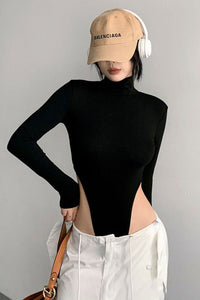 Fashion Women Long Sleeve Tight Bodysuit