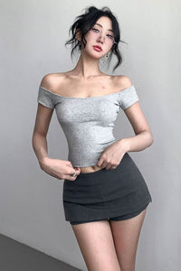 Sexy Women Tight Crop Top Tee