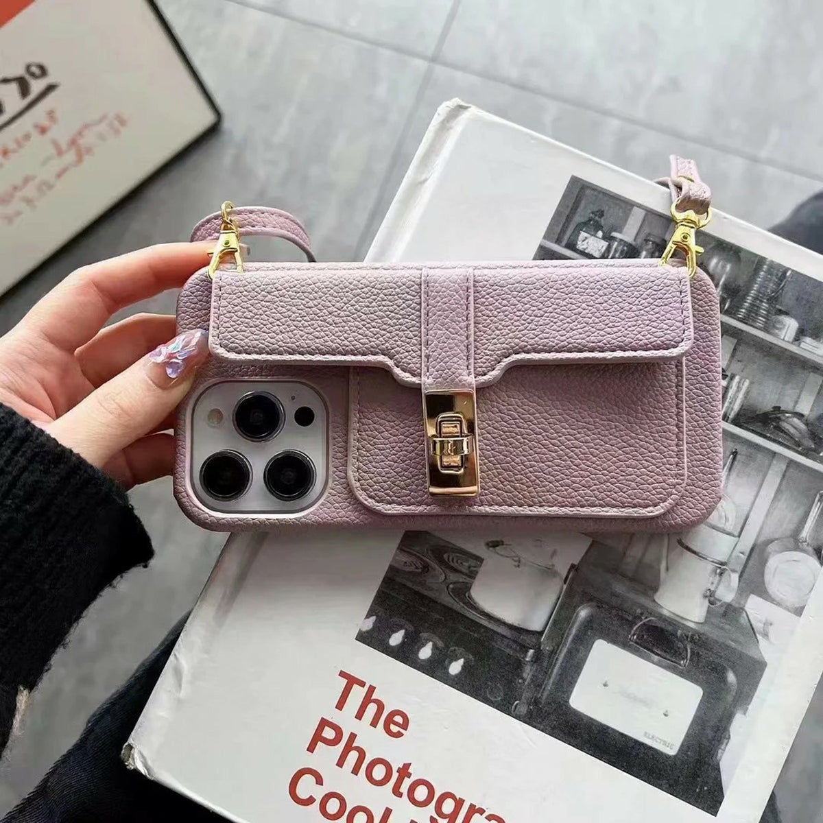 Luxury Women's Shoulder Crossbody Bag Wallet Box Suitable For Iphone 11 12 13 14 Series Leather Strap Shockproof Phone Case