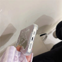 Cute Mirror Case Aesthetic Y2K Compatible with iPhone 11 12 13 14 15 Kawaii Flower Design Protective Shockproof Floral Case