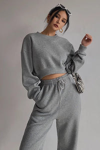 Solid Cut Out Sweater Knit Workout Outwear