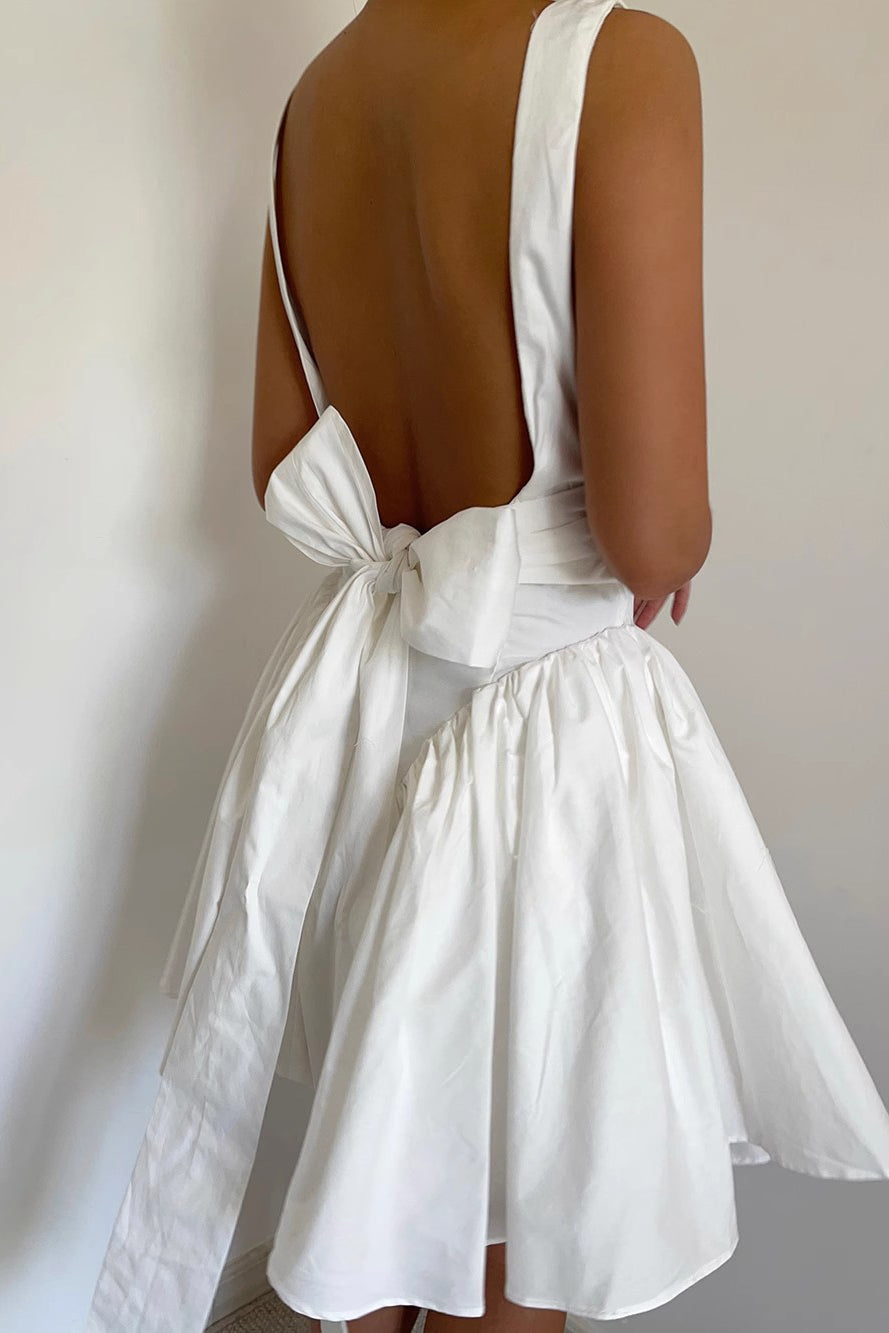 bow tie back dress