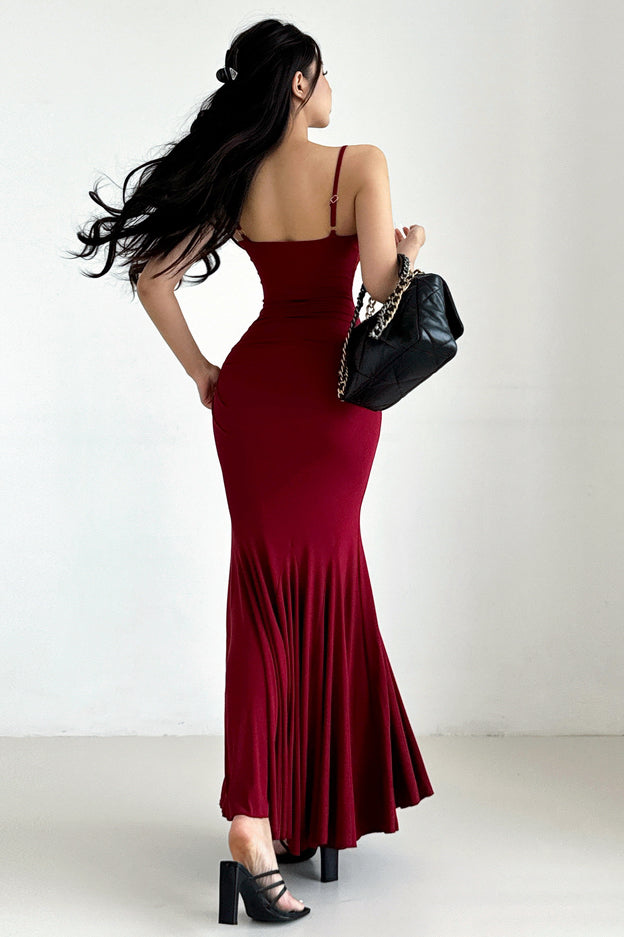 Sexy Women Sleeveless Backless Bodycon Maxi Dress