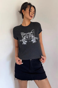 Women's Butterfly Print Short Sleeve Tops T-shirt