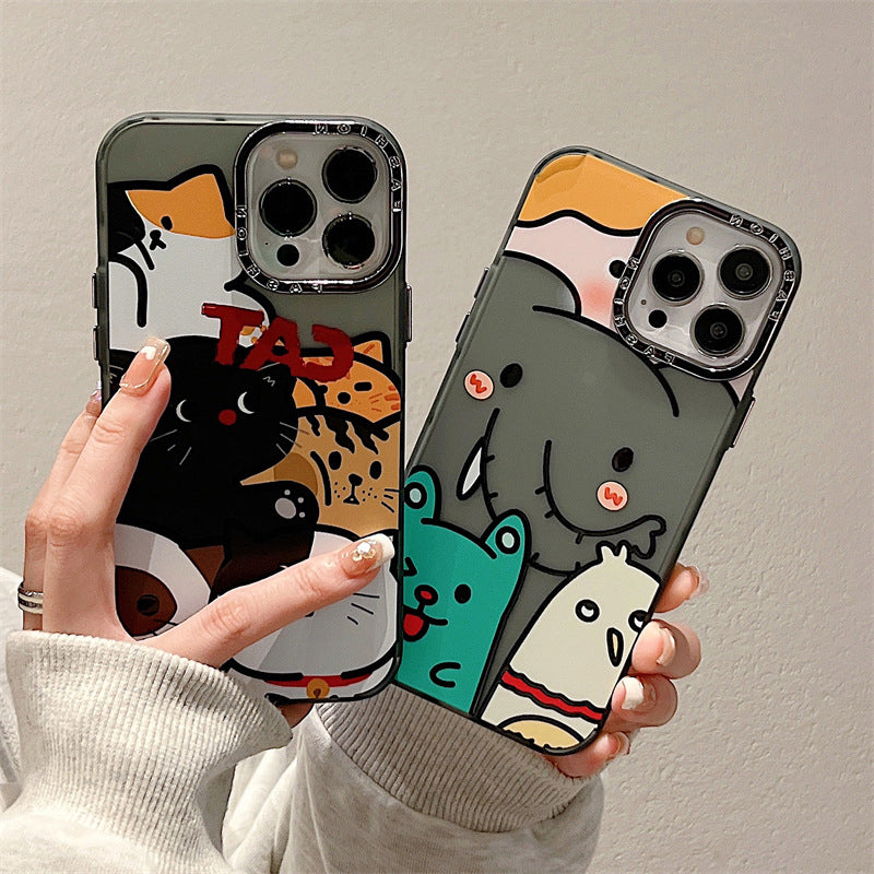 Compatible With Iphone Case For Women Girls Cute Cats Kitten Phone Case Slim Soft Tpu Shockproof Protective Cover For Iphone 11 12 13 14